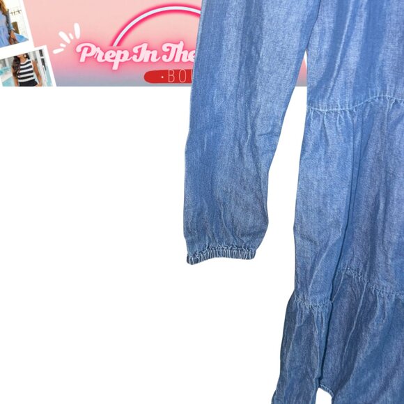 👗 J.Crew Chambray Button-Front Shirt Dress – Size 00 XXS – Denim Blue - Picture 7 of 7